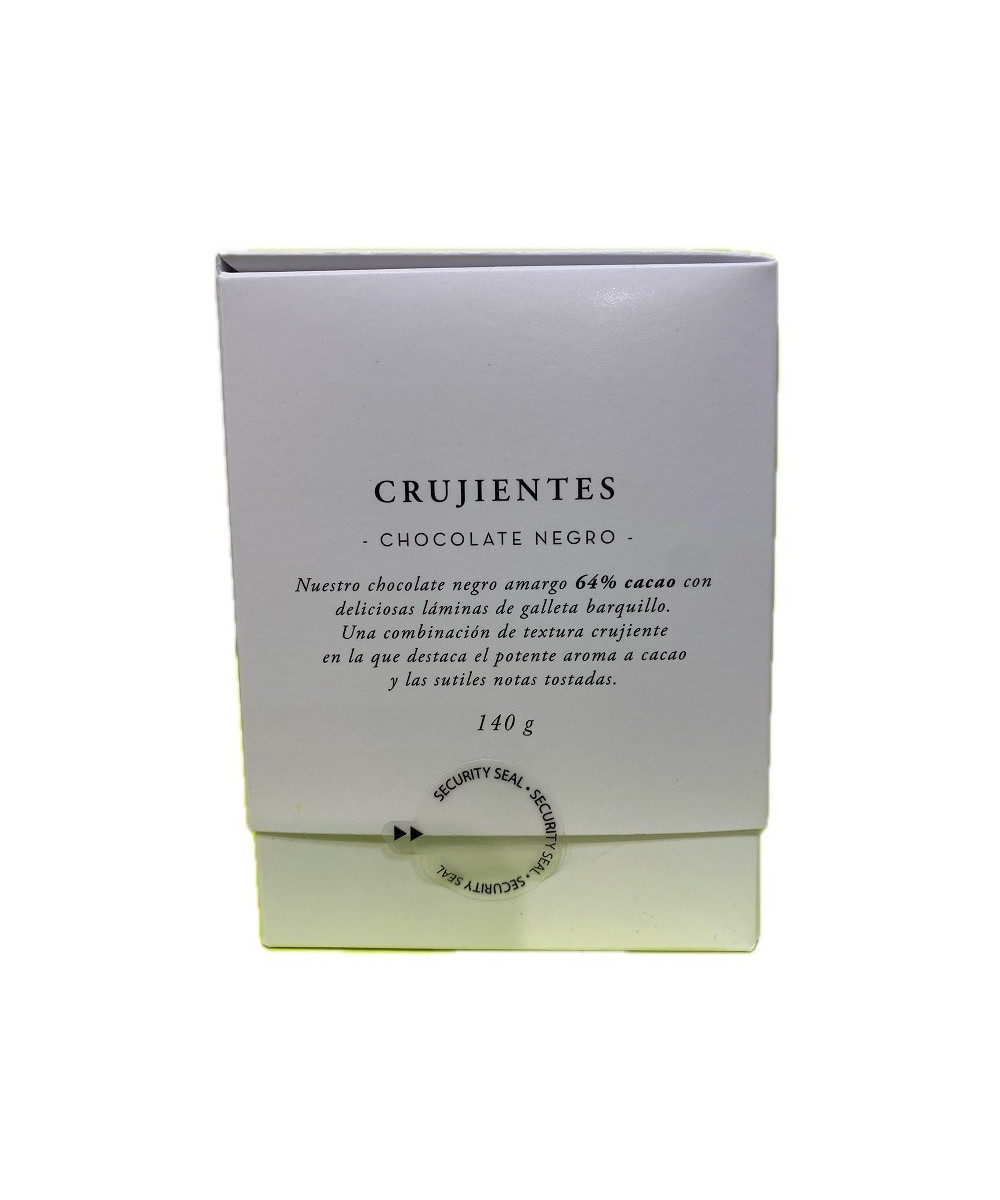 CRUJIENTES CHOCOLATE NEGRO 64% PANCRACIO 140G – GOURMET ARTESANAL ESPAÑOL