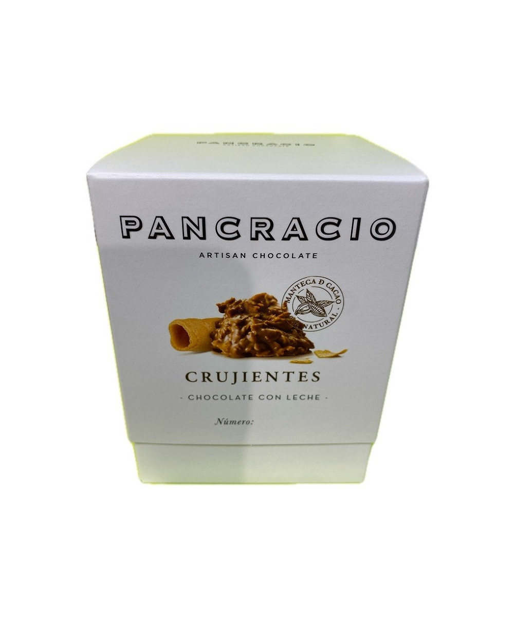 CRUJIENTES CHOCOLATE CON LECHE 38% PANCRACIO 140G – GOURMET ARTESANAL ESPAÑOL