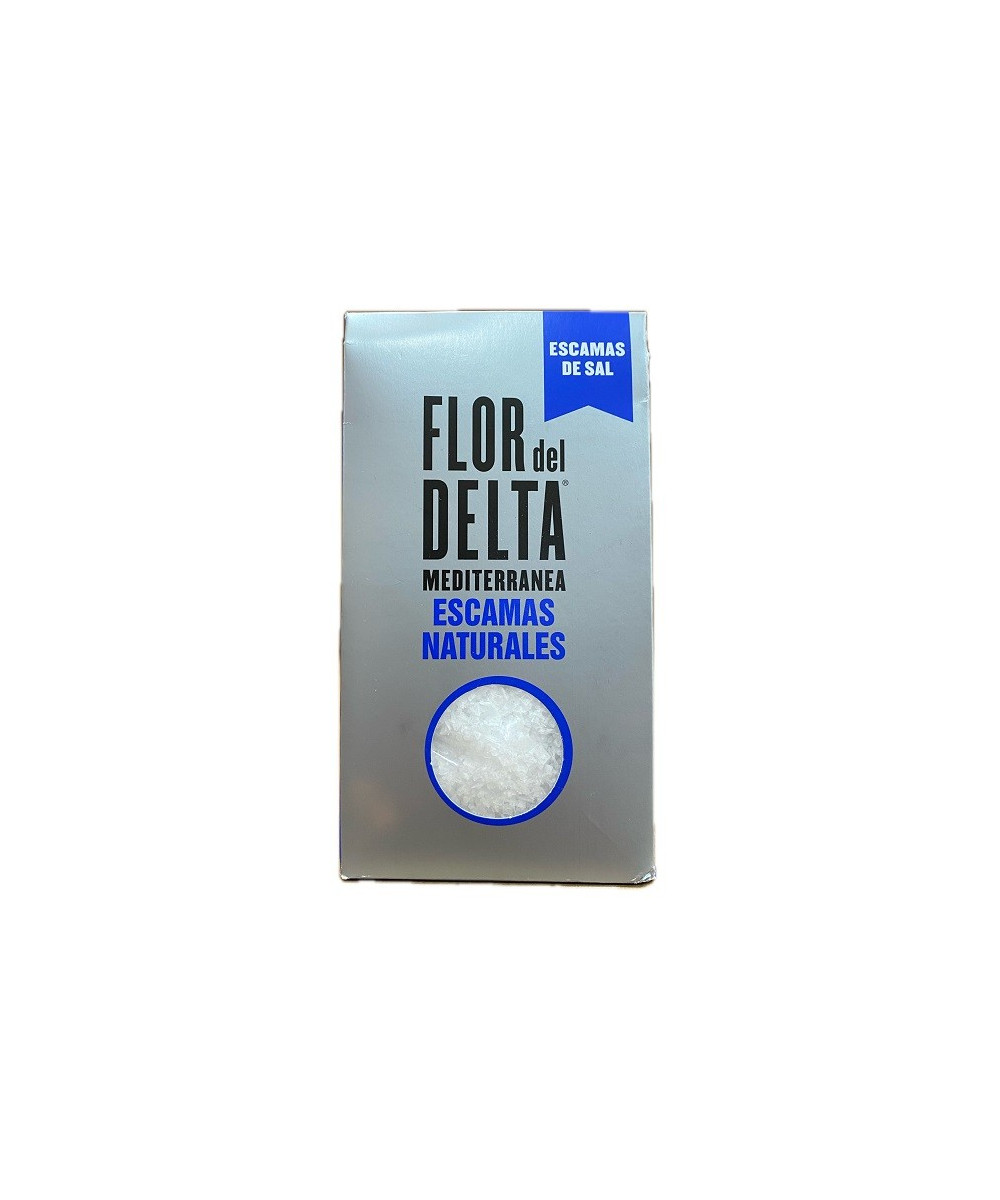 SAL EN ESCAMAS NATURALES 125 G FLOR DEL DELTA – PURA SAL MARINA DEL MEDITERRÁNEO