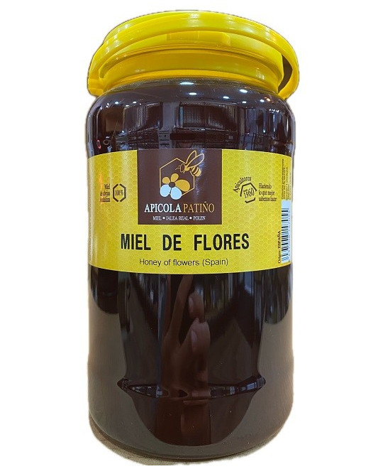 MIEL DE FLORES APÍCOLA PATIÑO 2 KG – MIEL ARTESANAL EN ENVASE PLÁSTICO