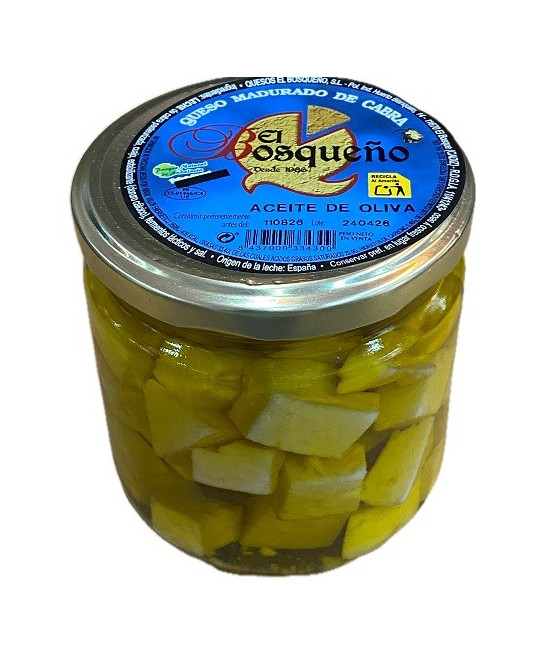 TAQUITOS DE QUESO DE CABRA EN ACEITE DE OLIVA 250G EL BOSQUEÑO EL BOSQUE CÁDIZ