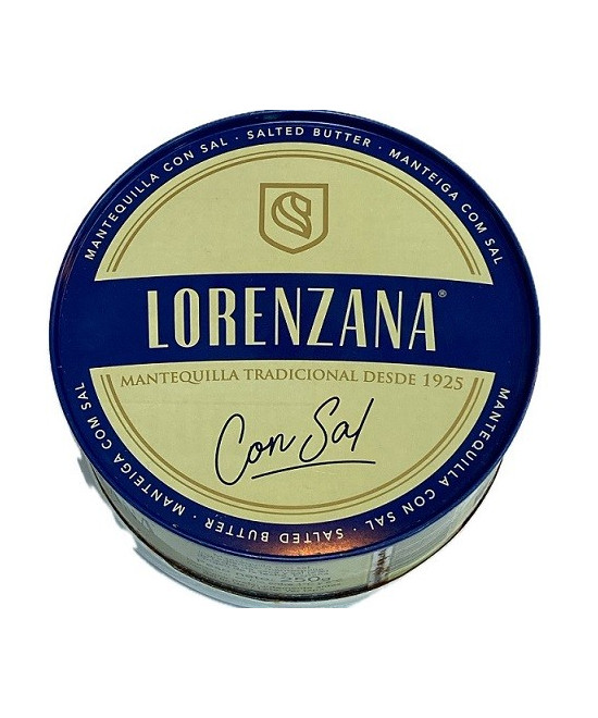 MANTEQUILLA TRADICIONAL CON SAL LORENZANA 250G DESDE 1925