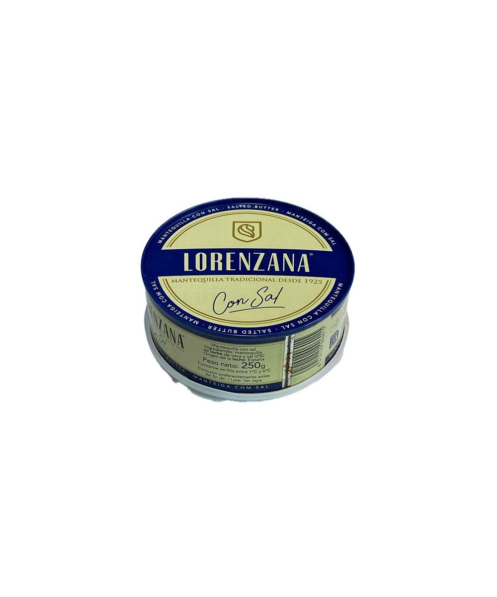 MANTEQUILLA TRADICIONAL CON SAL LORENZANA 250G DESDE 1925