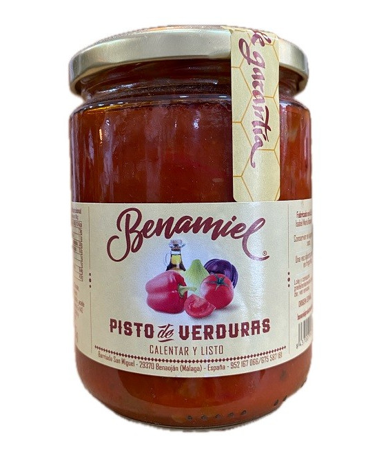 PISTO DE VERDURAS ARTESANAL BENAMIEL 425G DE LA SIERRA DE GRAZALEMA