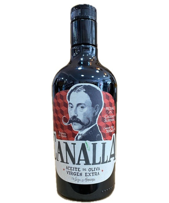 ACEITE DE OLIVA VIRGEN EXTRA CANALLA 500ML PICUAL DE AUTOR DE ÚBEDA FORMATO GOURMET