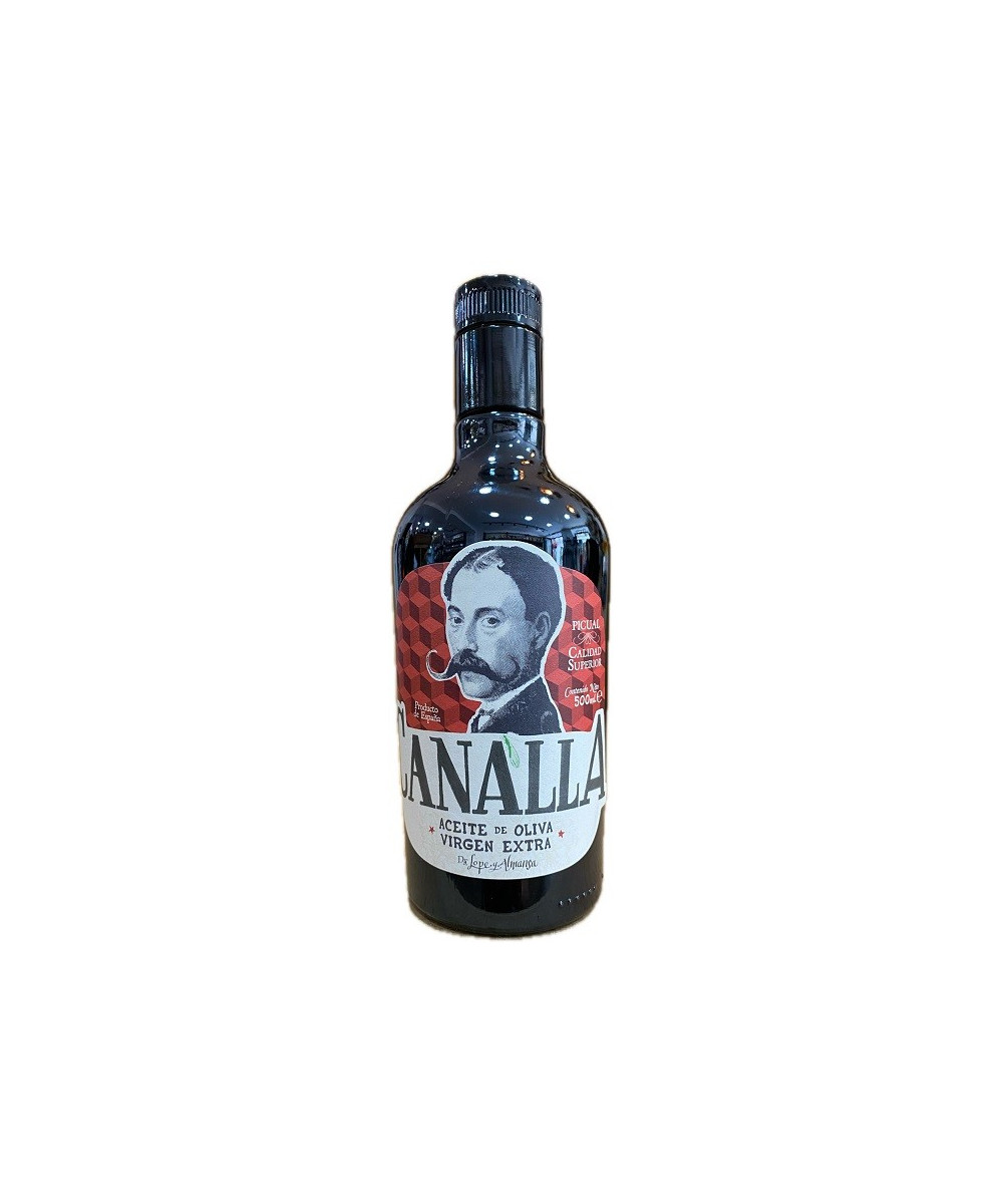ACEITE DE OLIVA VIRGEN EXTRA CANALLA 500ML PICUAL DE AUTOR DE ÚBEDA FORMATO GOURMET
