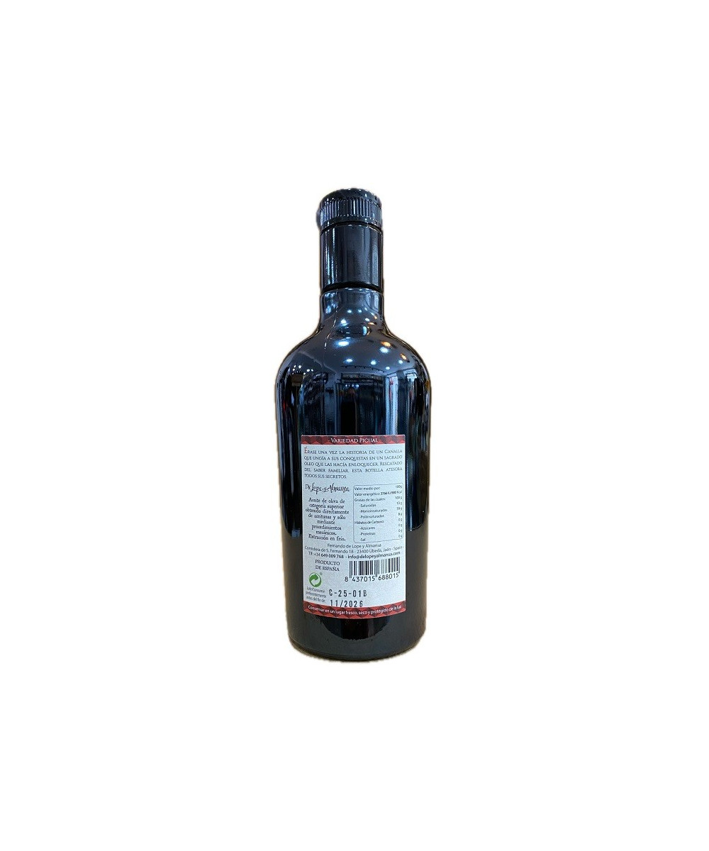 ACEITE DE OLIVA VIRGEN EXTRA CANALLA 500ML PICUAL DE AUTOR DE ÚBEDA FORMATO GOURMET