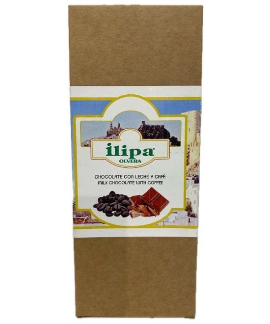 CHOCOLATE CON LECHE Y CAFÉ ILIPA 110 G – ARTESANAL DE OLVERA (CÁDIZ)