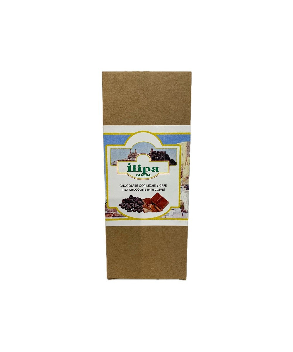CHOCOLATE CON LECHE Y CAFÉ ILIPA 110 G – ARTESANAL DE OLVERA (CÁDIZ)