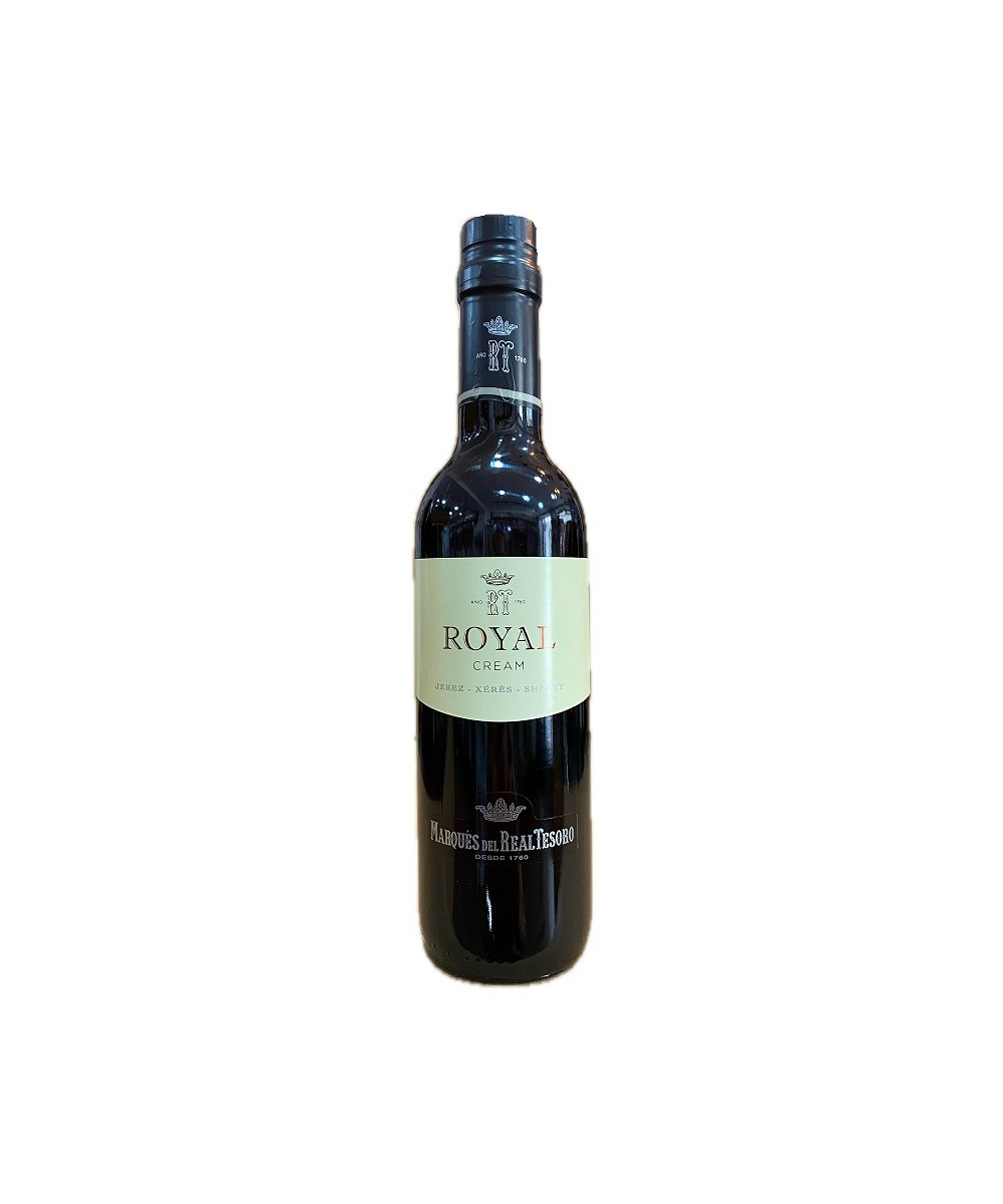 ROYAL CREAM 37,5 CL MARQUÉS DEL REAL TESORO VINO CREAM DE JEREZ, MEZCLA DE PALOMINO Y PEDRO XIMÉNEZ