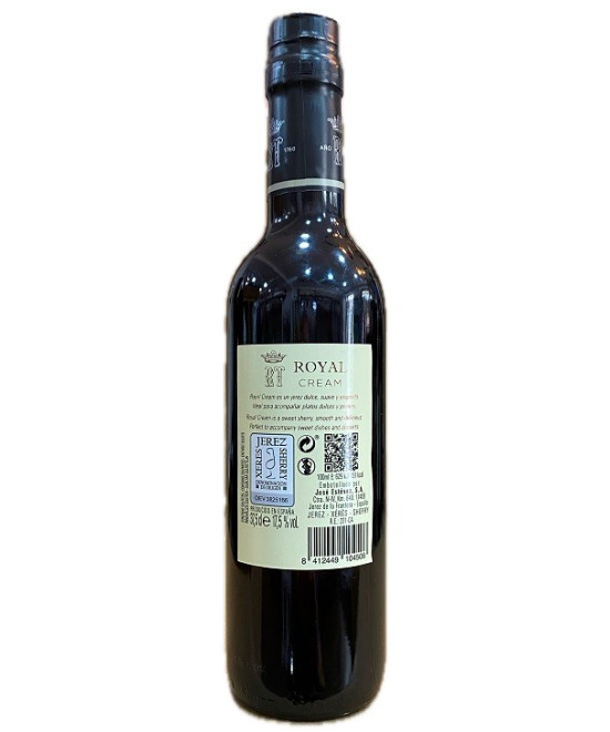 ROYAL CREAM 37,5 CL MARQUÉS DEL REAL TESORO VINO CREAM DE JEREZ, MEZCLA DE PALOMINO Y PEDRO XIMÉNEZ