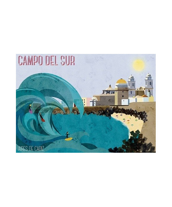 IMÁN SOUVENIR CAMPO DEL SUR 10,5X7,5CM – FLEXIBLEV