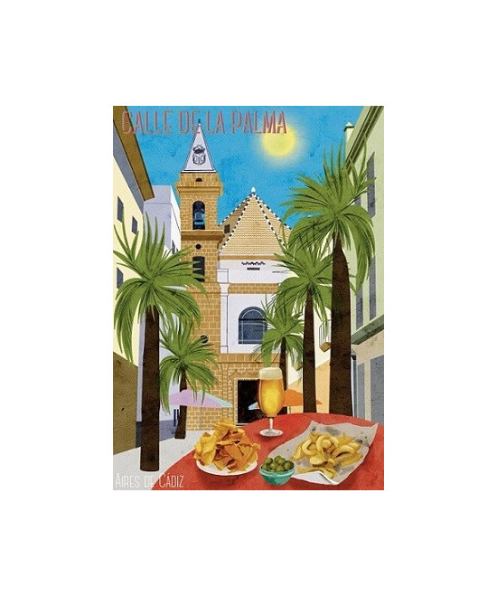 IMÁN SOUVENIR CALLE VIRGEN DE LA PALMA 10,5X7,5CM – FLEXIBLE