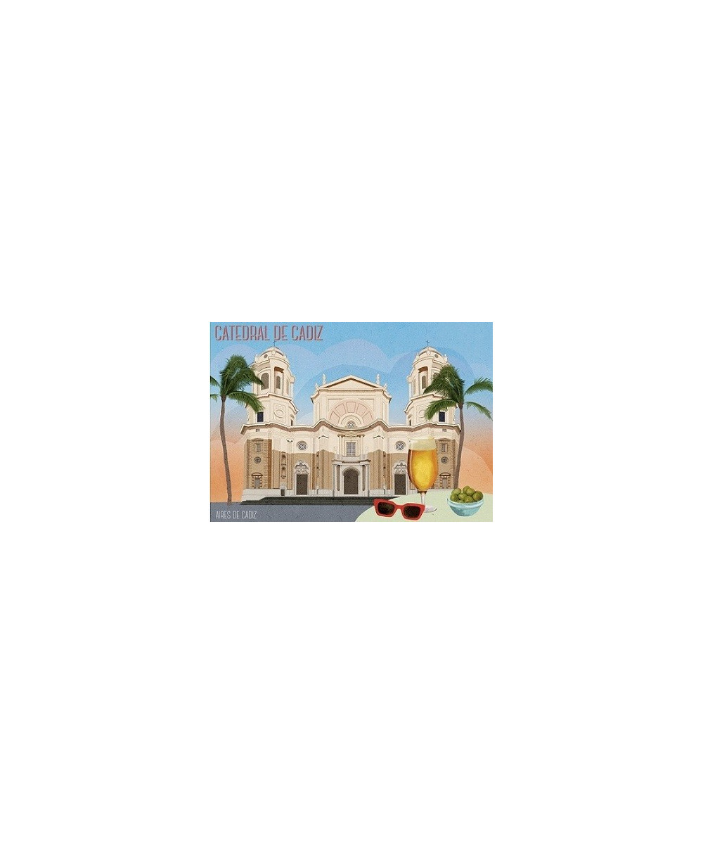 IMÁN SOUVENIR CÁDIZ CATEDRAL 10,5X7,5CM – FLEXIBLE