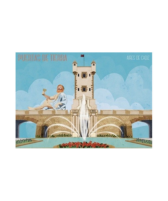 IMÁN SOUVENIR PUERTAS DE TIERRA 10,5X7,5CM – FLEXIBLE
