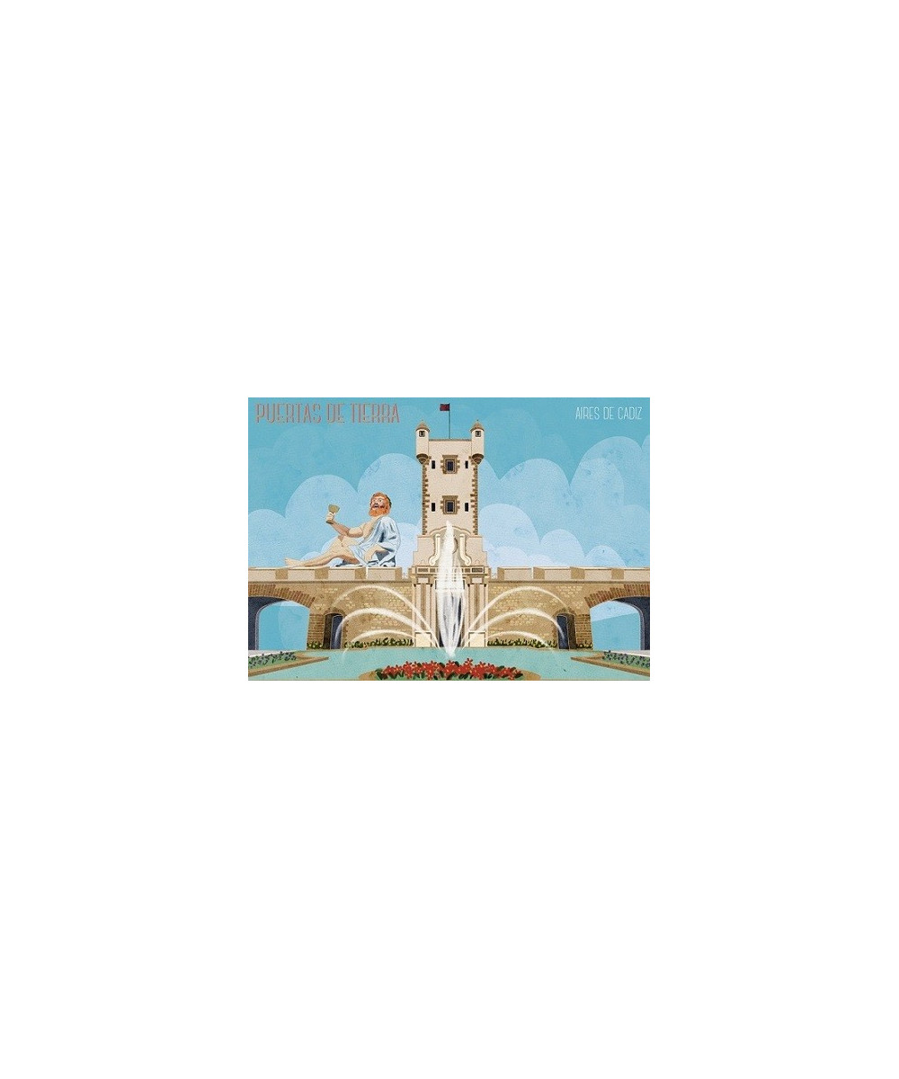 IMÁN SOUVENIR PUERTAS DE TIERRA 10,5X7,5CM – FLEXIBLE