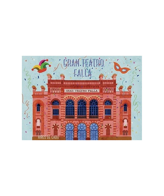 IMÁN SOUVENIR GRAN TEATRO FALLA 10,5X7,5CM – FLEXIBLE