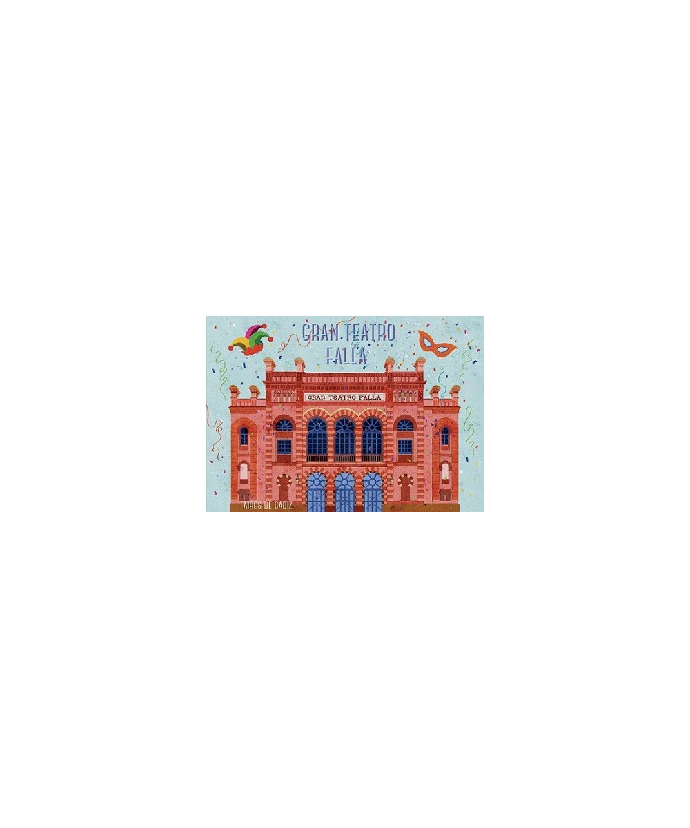 IMÁN SOUVENIR GRAN TEATRO FALLA 10,5X7,5CM – FLEXIBLE