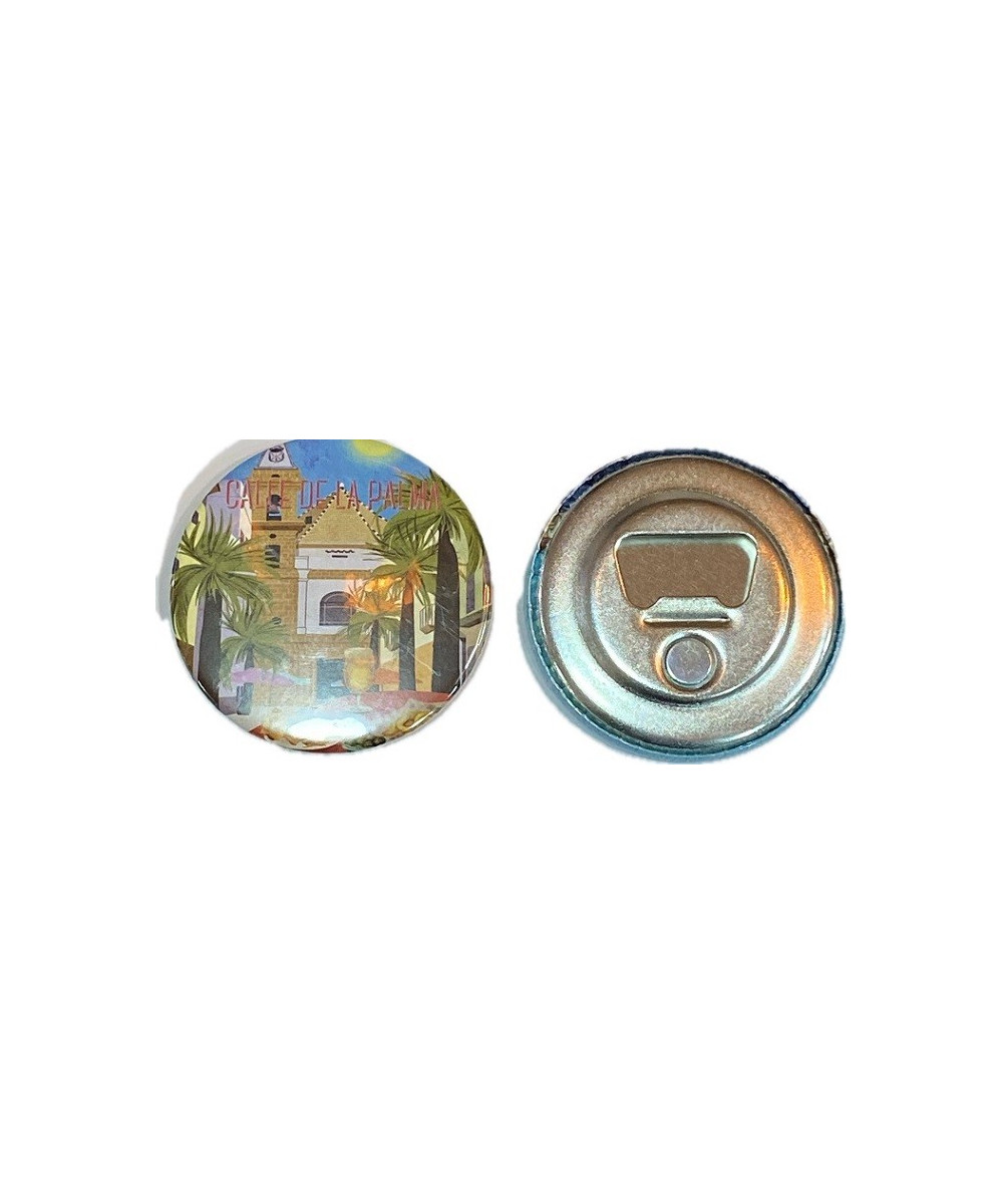 IMÁN REDONDO CALLE VIRGEN DE LA PALMA 5,8CM – METAL ABRIDOR