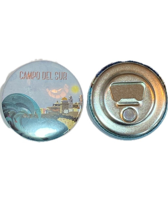 IMÁN REDONDO CAMPO DEL SUR 5,8CM – METAL ABRIDOR