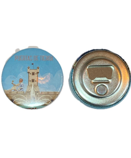 IMÁN REDONDO PUERTAS DE TIERRA 5,8CM – METAL ABRIDOR