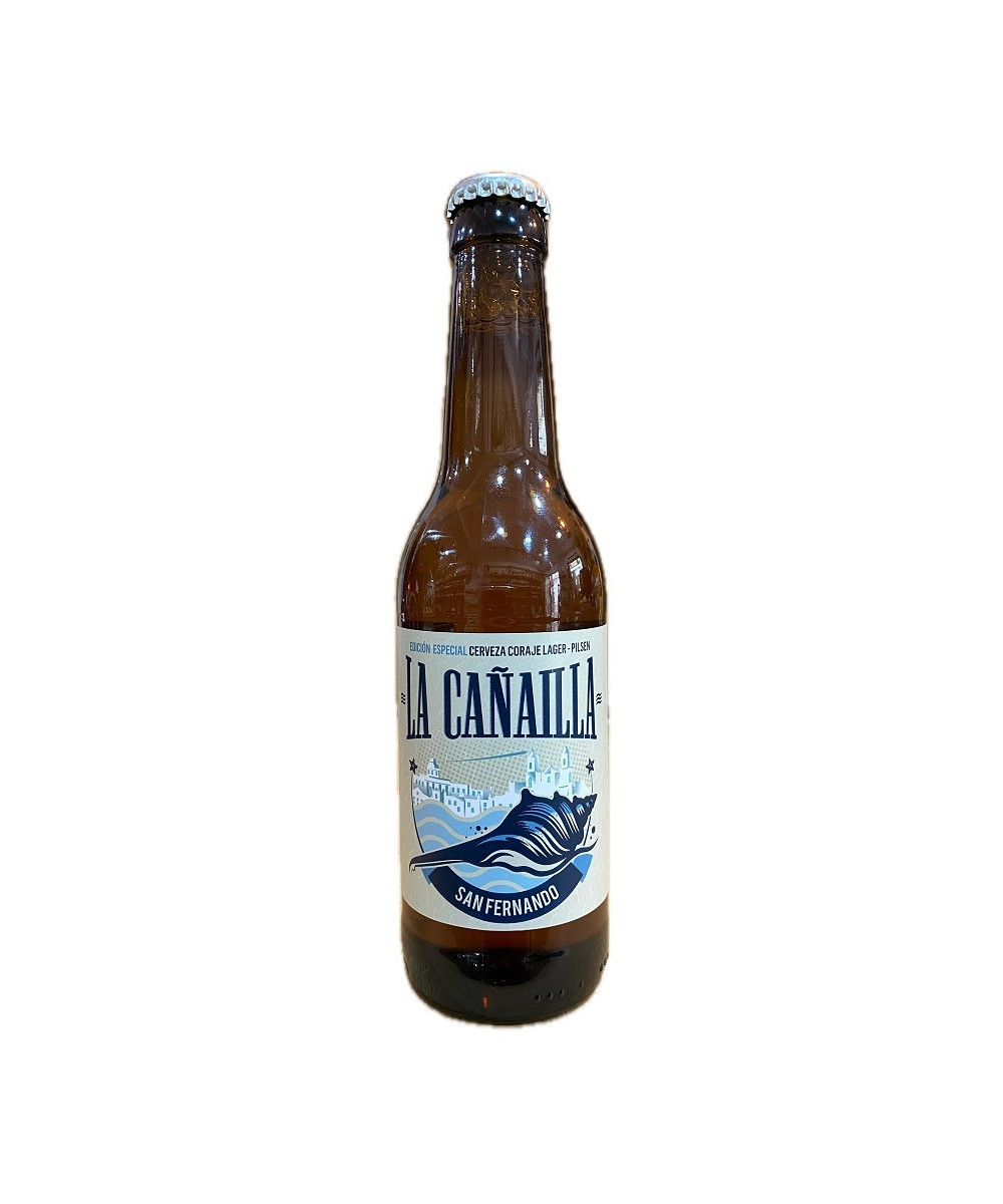 CERVEZA LA CAÑAILLA 33cl EDICIÓN ESPECIAL DEDICADA A LA CIUDAD DE SAN FERNANDO CÁDIZ