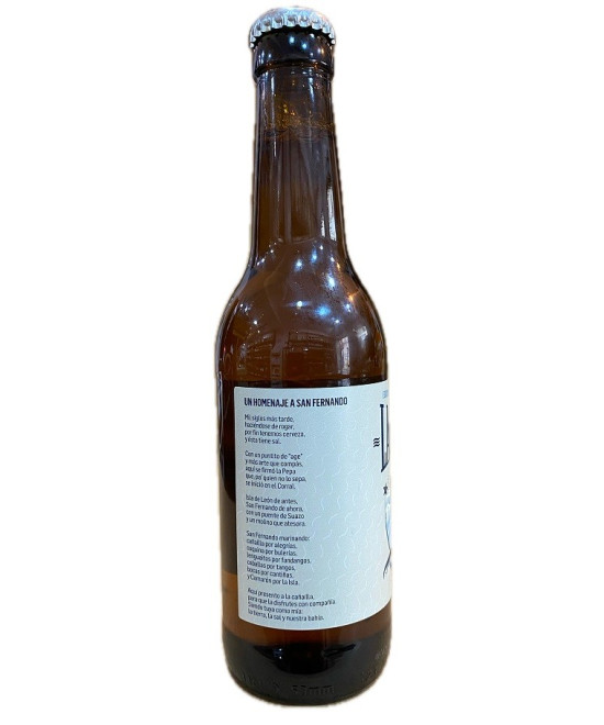 CERVEZA LA CAÑAILLA 33cl EDICIÓN ESPECIAL DEDICADA A LA CIUDAD DE SAN FERNANDO CÁDIZ