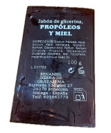 JABÓN ARTESANAL DE PROPOLEO Y MIEL BENAMIEL 100 g DE LA SIERRA DE GRAZALEMA