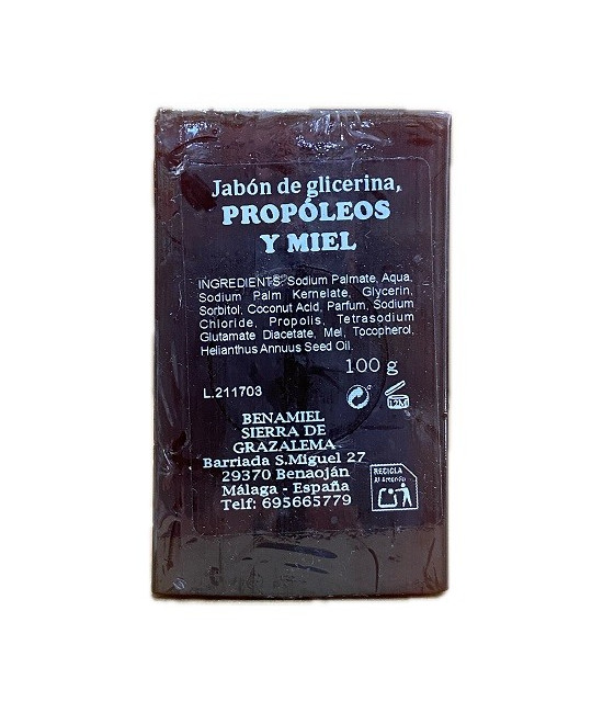 JABÓN ARTESANAL DE PROPOLEO Y MIEL BENAMIEL 100 g DE LA SIERRA DE GRAZALEMA