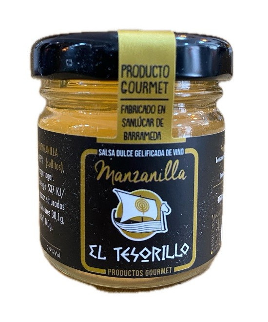 SALSA DULCE DE VINO MANZANILLA EL TESORILLO 40 G – AUTENTICIDAD GOURMET DE SANLÚCAR DE BARRAMEDA