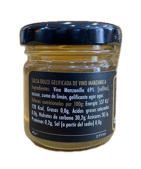 SALSA DULCE DE VINO MANZANILLA EL TESORILLO 40 G – AUTENTICIDAD GOURMET DE SANLÚCAR DE BARRAMEDA
