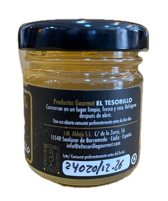 SALSA DULCE DE VINO MANZANILLA EL TESORILLO 40 G – AUTENTICIDAD GOURMET DE SANLÚCAR DE BARRAMEDA