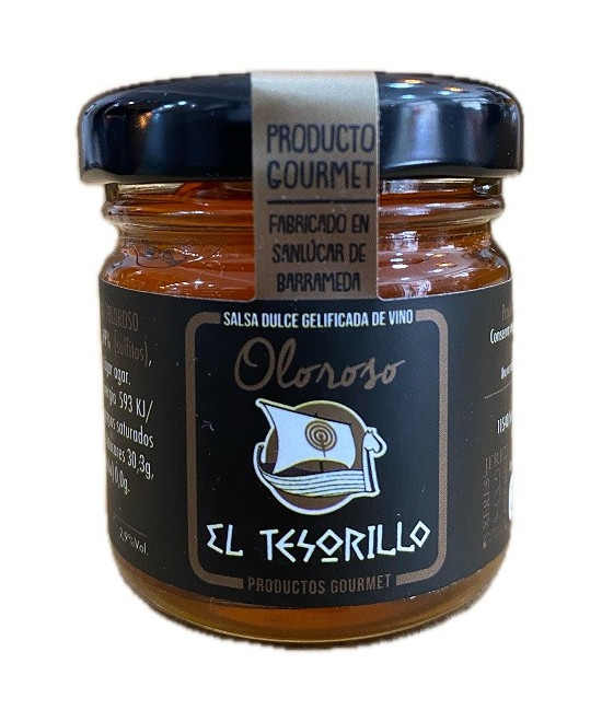 SALSA DULCE DE VINO OLOROSO EL TESORILLO 40 G – SABOR INTENSO DESDE SANLÚCAR DE BARRAMEDA
