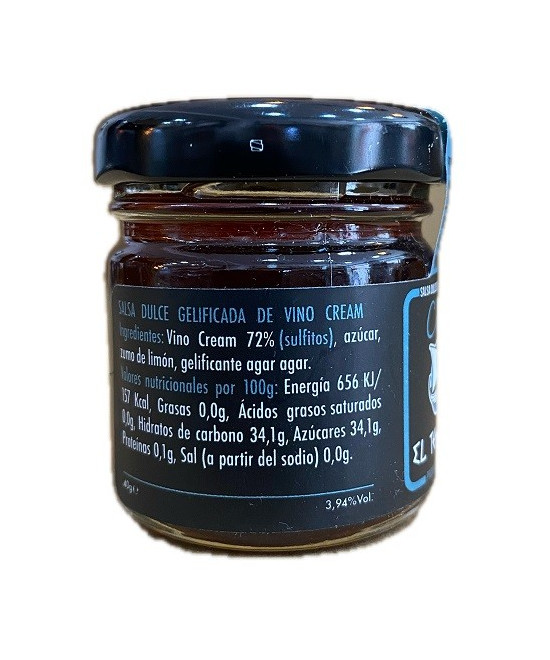 SALSA DULCE DE VINO CREAM EL TESORILLO 40 G – TRADICIÓN Y DULZURA DE SANLÚCAR DE BARRAMEDA