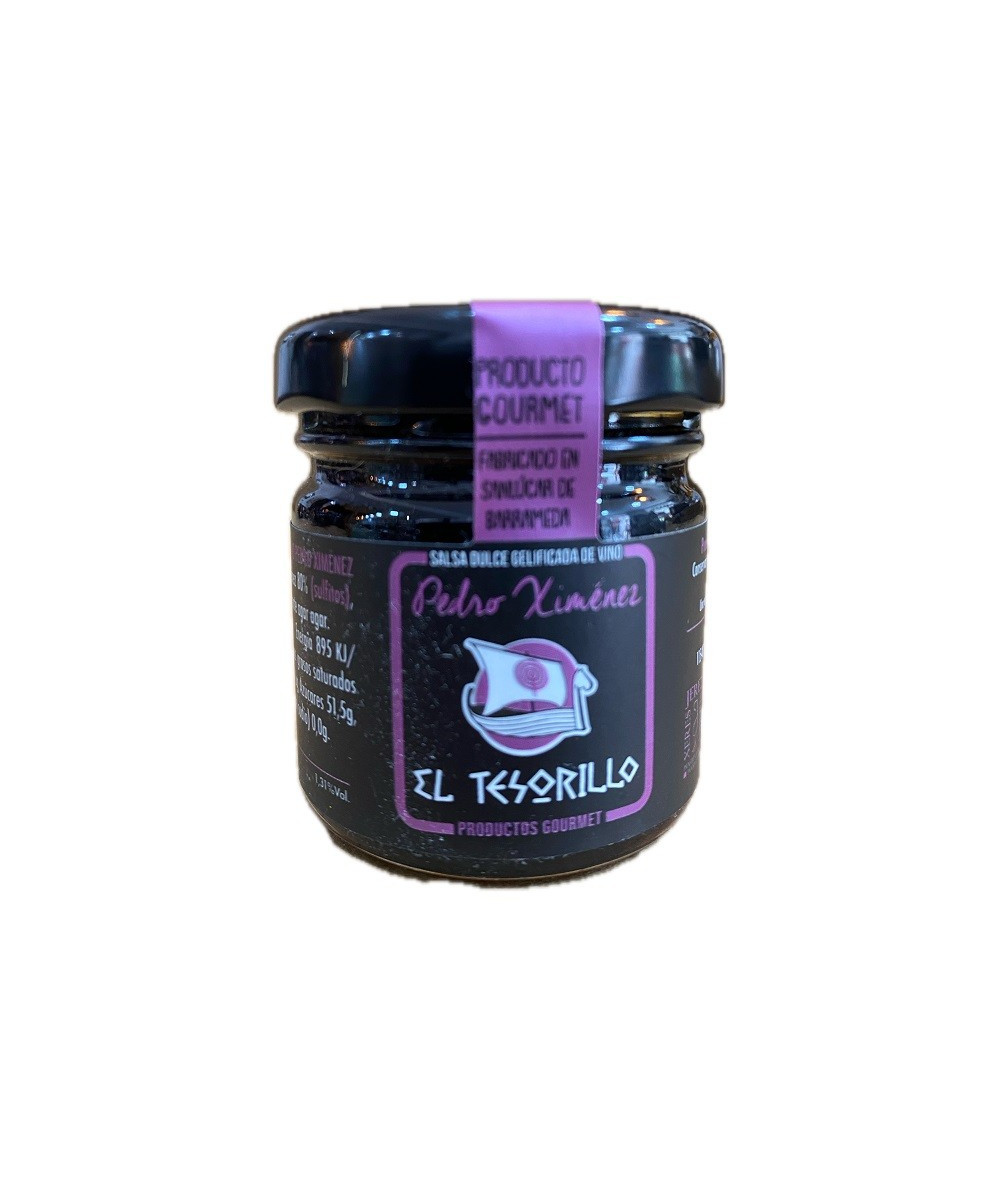 SALSA DULCE DE VINO PEDRO XIMÉNEZ EL TESORILLO 40 G – DELICIA GOURMET DE SANLÚCAR DE BARRAMEDA