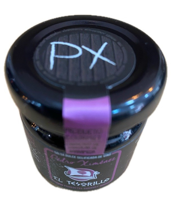 SALSA DULCE DE VINO PEDRO XIMÉNEZ EL TESORILLO 40 G – DELICIA GOURMET DE SANLÚCAR DE BARRAMEDA