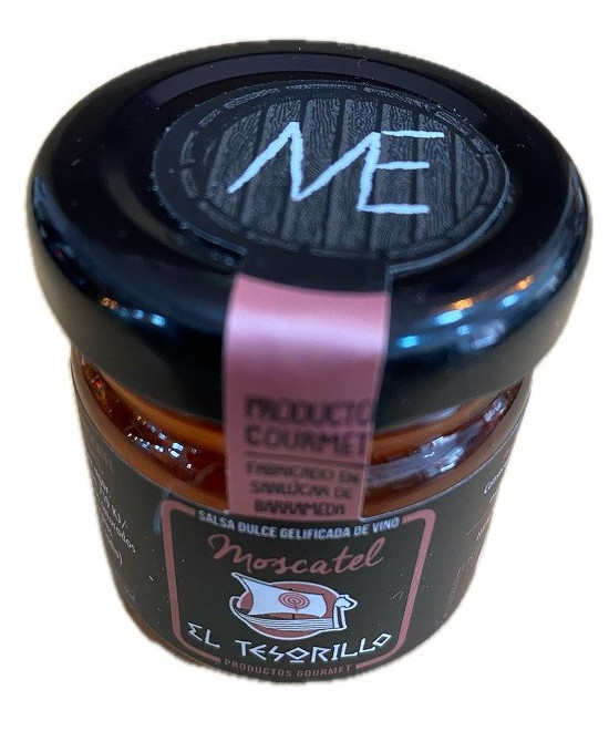 SALSA DULCE DE VINO MOSCATEL EL TESORILLO 40 G – ARTESANÍA GOURMET DE SANLÚCAR DE BARRAMEDA