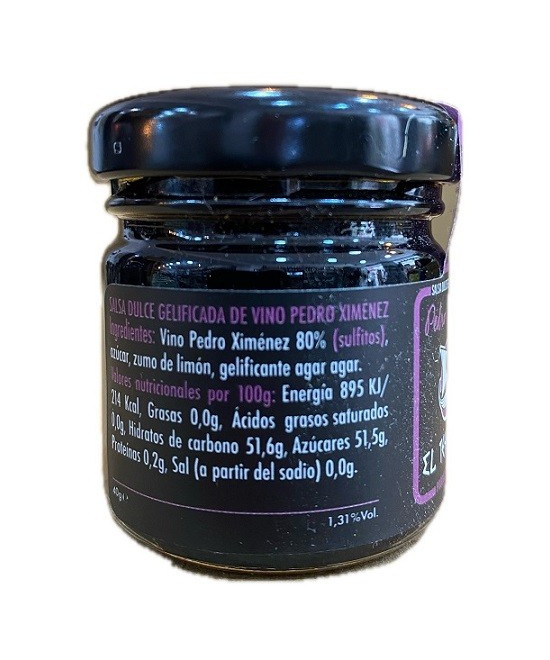 SALSA DULCE DE VINO PEDRO XIMÉNEZ EL TESORILLO 40 G – DELICIA GOURMET DE SANLÚCAR DE BARRAMEDA