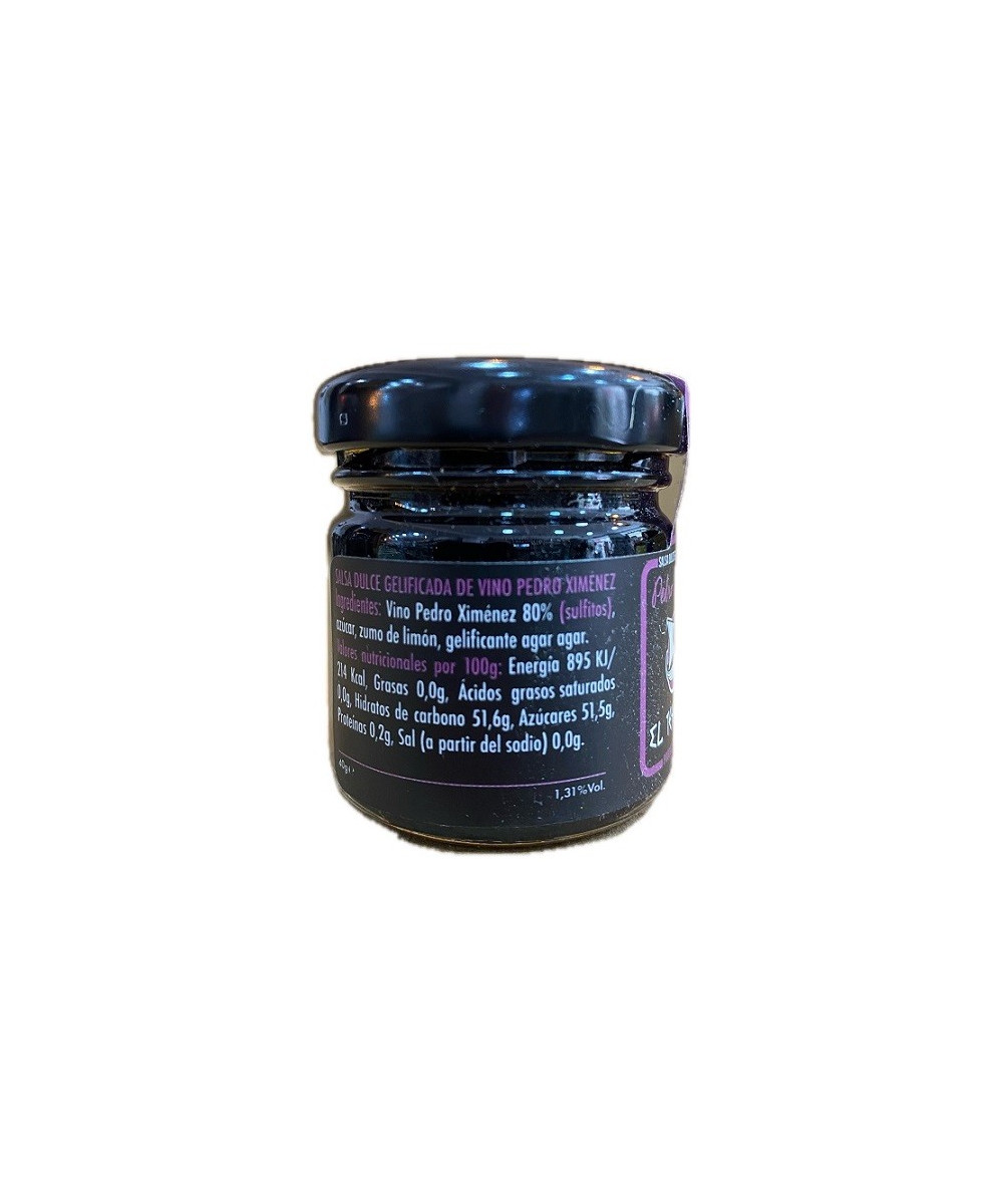 SALSA DULCE DE VINO PEDRO XIMÉNEZ EL TESORILLO 40 G – DELICIA GOURMET DE SANLÚCAR DE BARRAMEDA