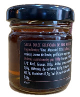 SALSA DULCE DE VINO MOSCATEL EL TESORILLO 40 G – ARTESANÍA GOURMET DE SANLÚCAR DE BARRAMEDA