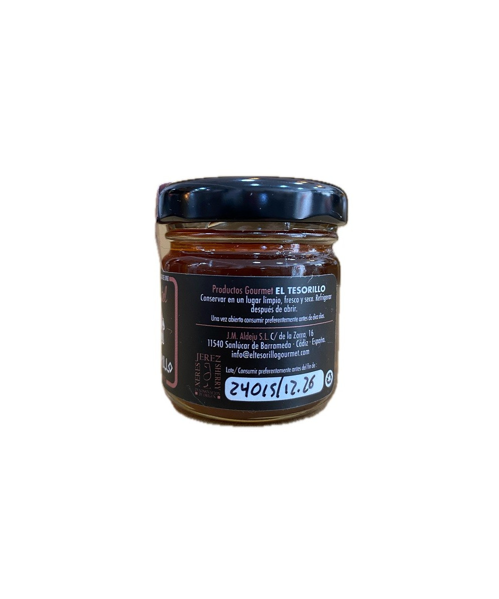 SALSA DULCE DE VINO MOSCATEL EL TESORILLO 40 G – ARTESANÍA GOURMET DE SANLÚCAR DE BARRAMEDA