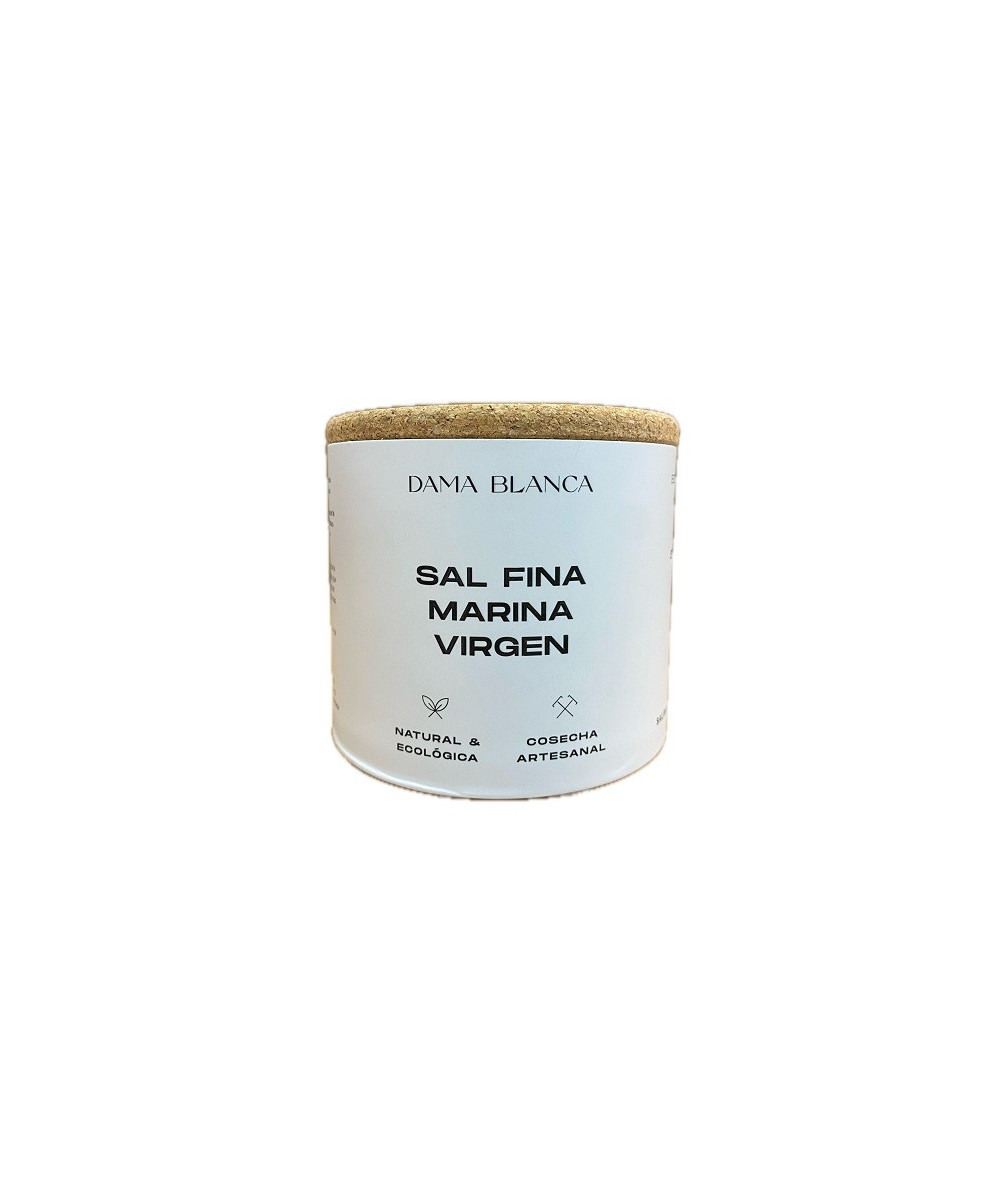 SAL MARINA VIRGEN FINA 500 g DAMA BLANCA ARTESANAL Y ECOLÓGICA DE CÁDIZ