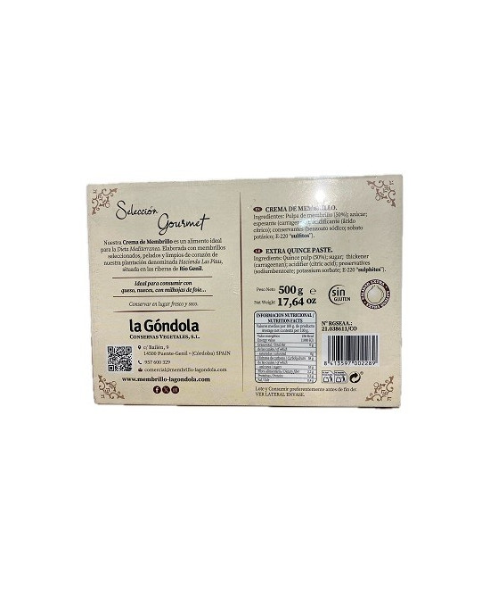 CREMA DE MEMBRILLO LA GÓNDOLA 500 G – SABOR ARTESANAL DE PUENTE GENIL (CÓRDOBA)