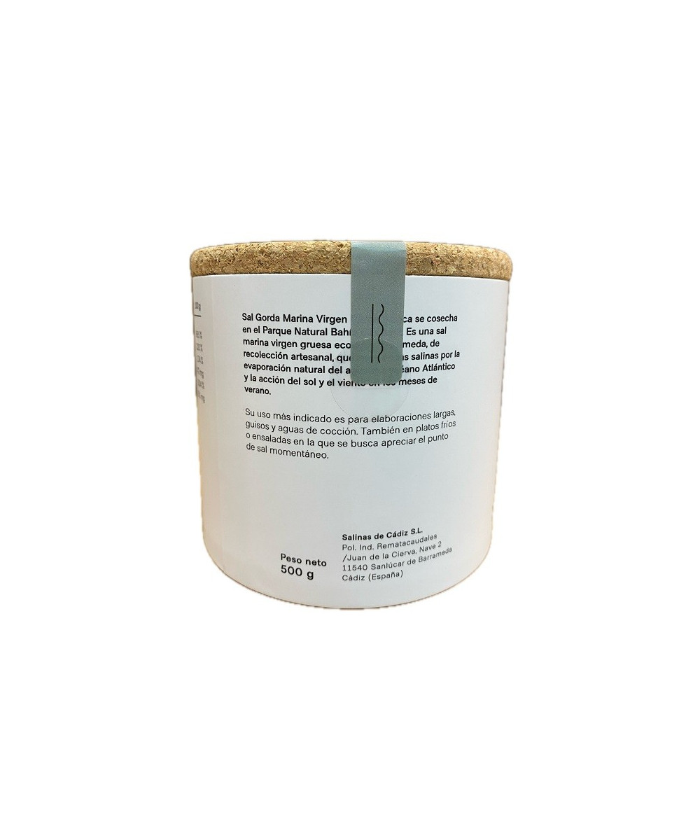 SAL MARINA VIRGEN GORDA 500 g. DAMA BLANCA  ARTESANAL Y ECÓLOGICA DE CÁDIZ