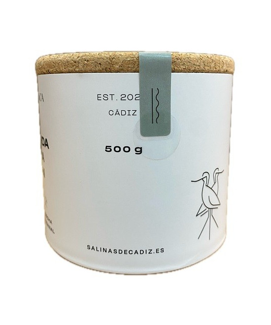 SAL MARINA VIRGEN GORDA 500 g. DAMA BLANCA  ARTESANAL Y ECÓLOGICA DE CÁDIZ
