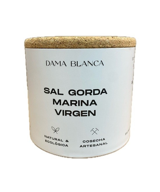 SAL MARINA VIRGEN GORDA 500 g. DAMA BLANCA  ARTESANAL Y ECÓLOGICA DE CÁDIZ