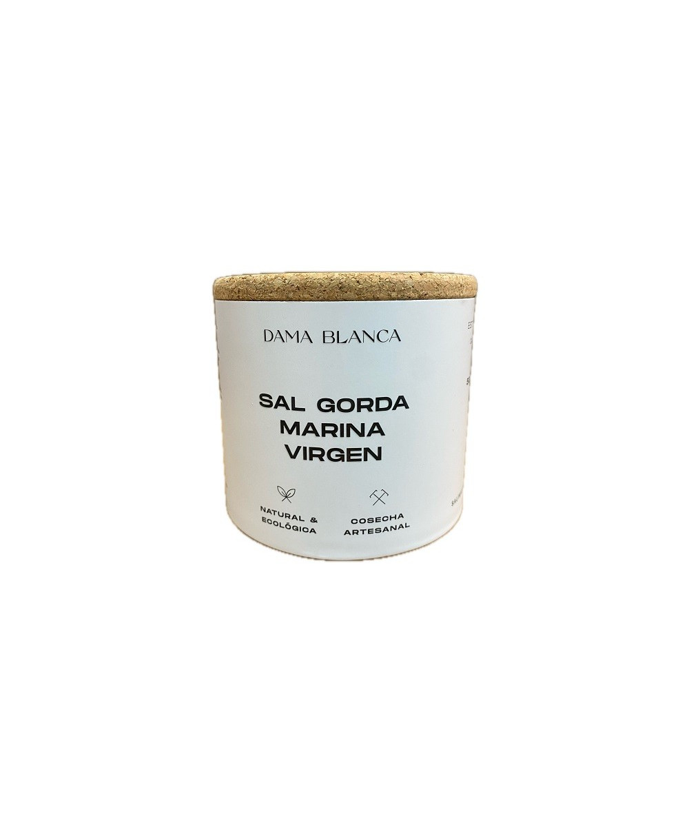 SAL MARINA VIRGEN GORDA 500 g. DAMA BLANCA  ARTESANAL Y ECÓLOGICA DE CÁDIZ