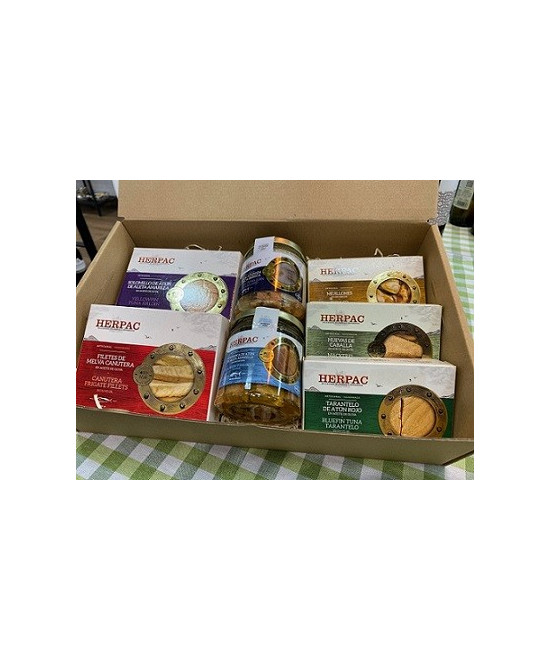 CAJA SURTIDA CONSERVAS HERPAC SELECCIÓN PREMIUM EXCLUSIVA AIRES DE CÁD