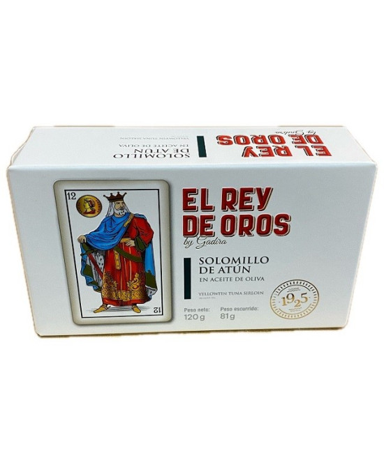 SOLOMILLO DE ATÚN ALETA AMARILLA EN ACEITE DE OLIVA EL REY DE OROS BAR