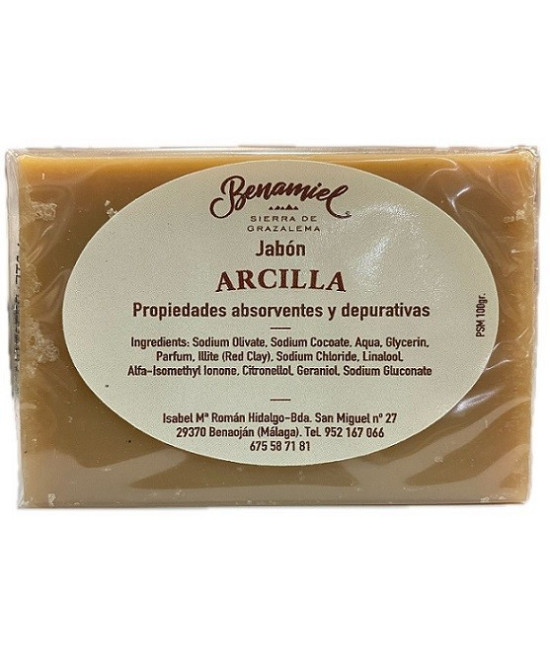 JABÓN DE ARCILLA BENAMIEL 100G PROPIEDADES DEPURATIVAS